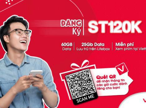 Gói ST120K Viettel có 60Gb Data Chỉ 120k 1 tháng 2023