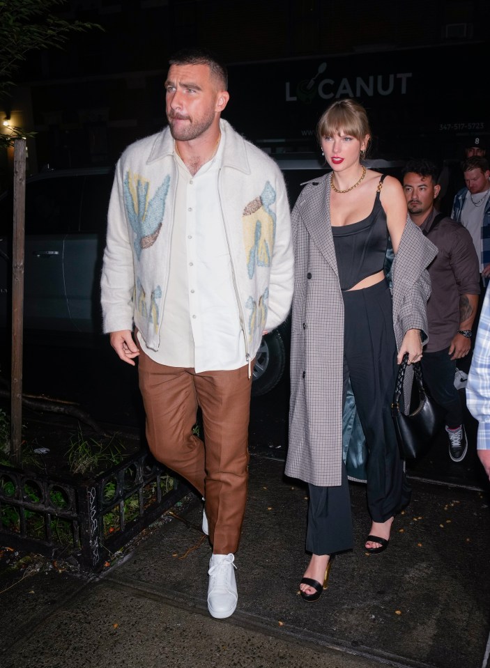 Luckily for Taylor and Travis, their relationship appears to be blossoming with the power couple recently seen holding hands in their first PDA