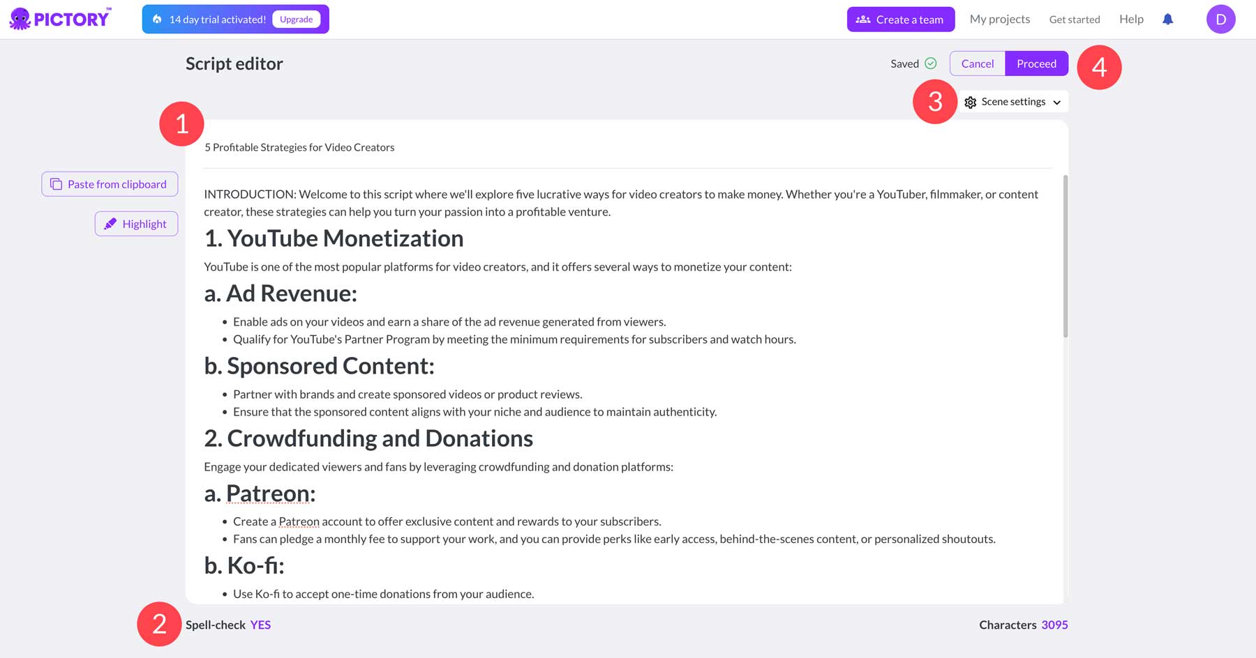 generate storyboard