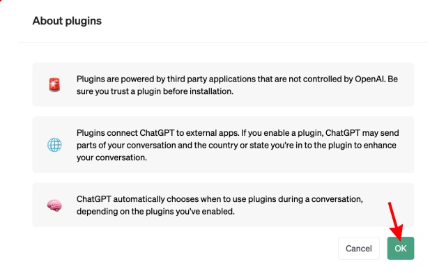 ok button chatgpt plugins